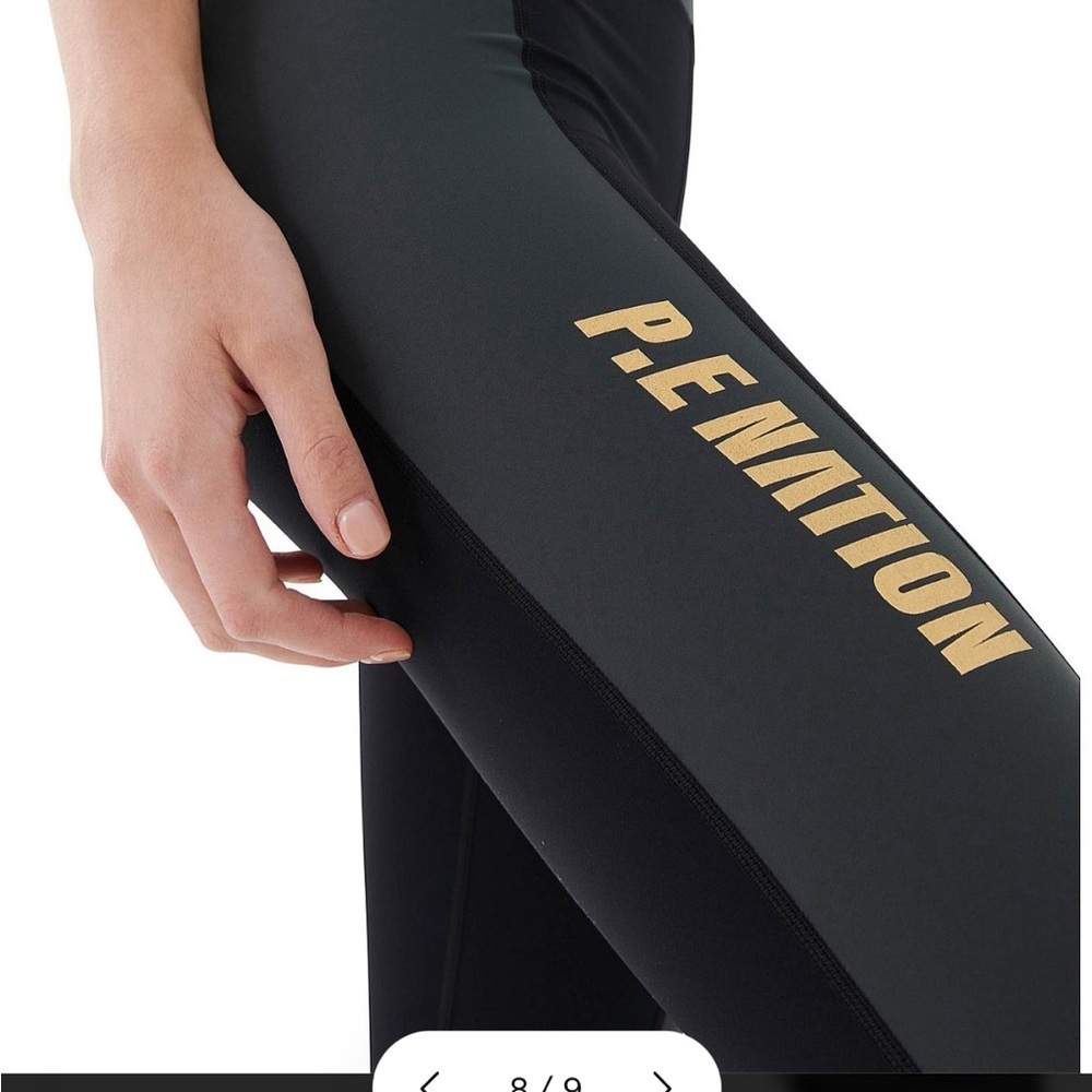 P.E Nation Black and Gray Leggings - Picture 2 of 7